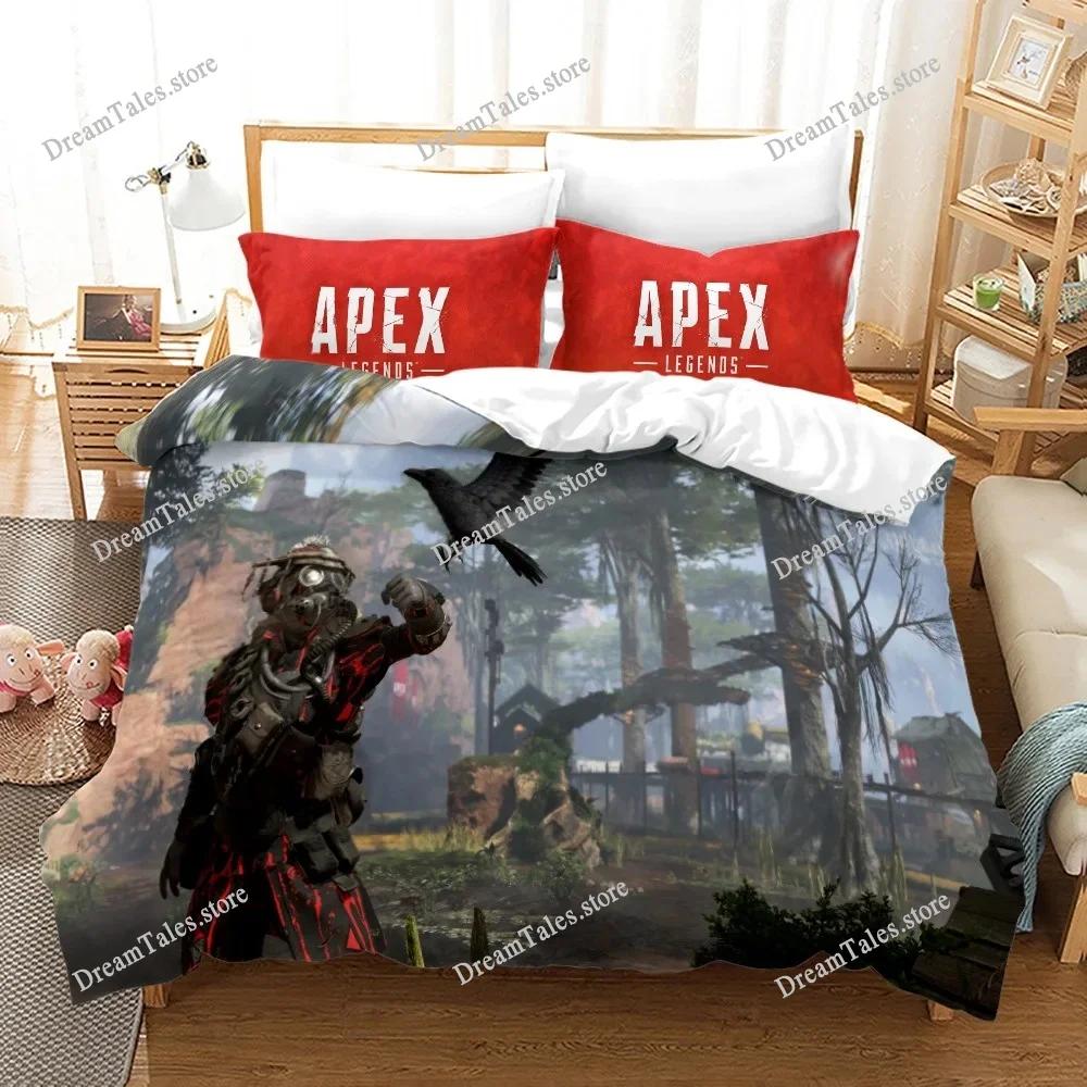 Game APEX Legends,Shooting Game Bedding Set Boys Girls Twin Queen Size Duvet Cover Pillowcase Bed Kids Adult Home Textileextile