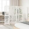 VidaXL Room Divider 6 Panels, Room Separator, Privacy Screen, Living Room Bedroom Screen, White Wood 358745