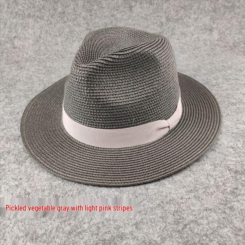 Trendy Plus Size Men's Panama Straw Hat for Sun Protection on Beach & Summer Travel