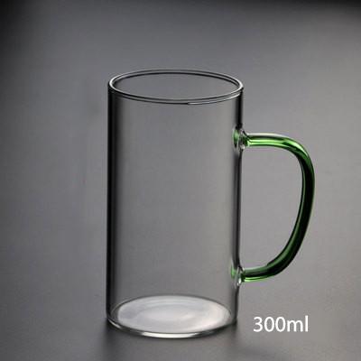 High quality Glass Coffee milk Mug Tea Mug 300ml Heat Resistant Glass Tea Cup Coffee Cup Drinkware gift Milk cup