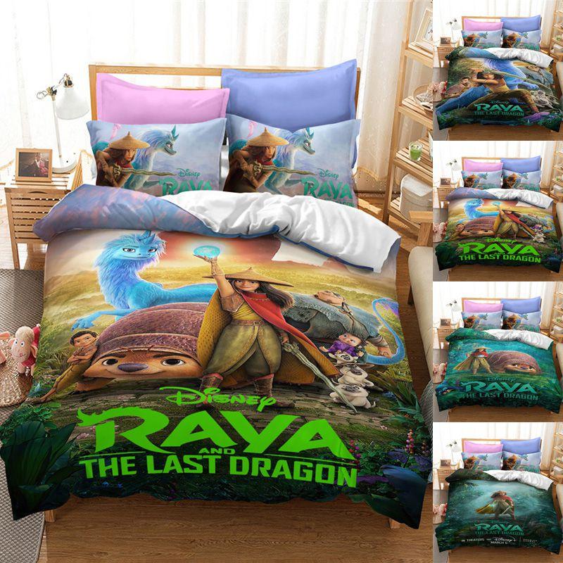 Luxurious Raya And The Last Dragon Bedding Set With Beautiful 3d Printed Design
