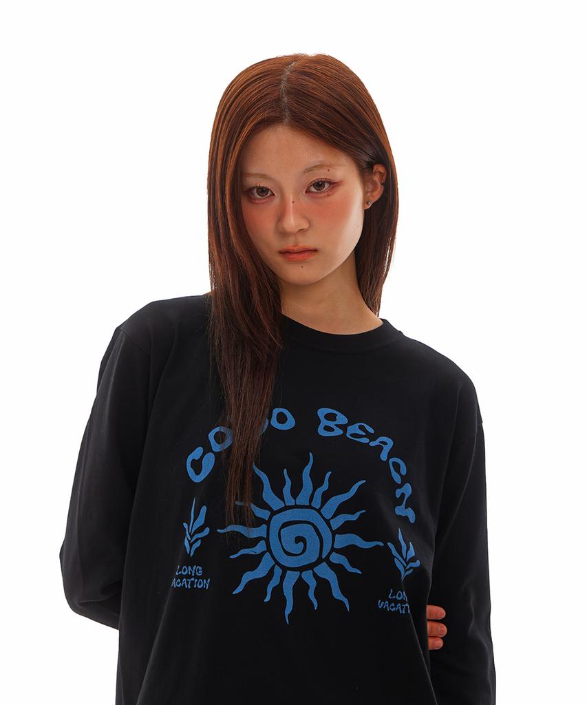 Koso Beach Artwork Long Sleeve (Black)