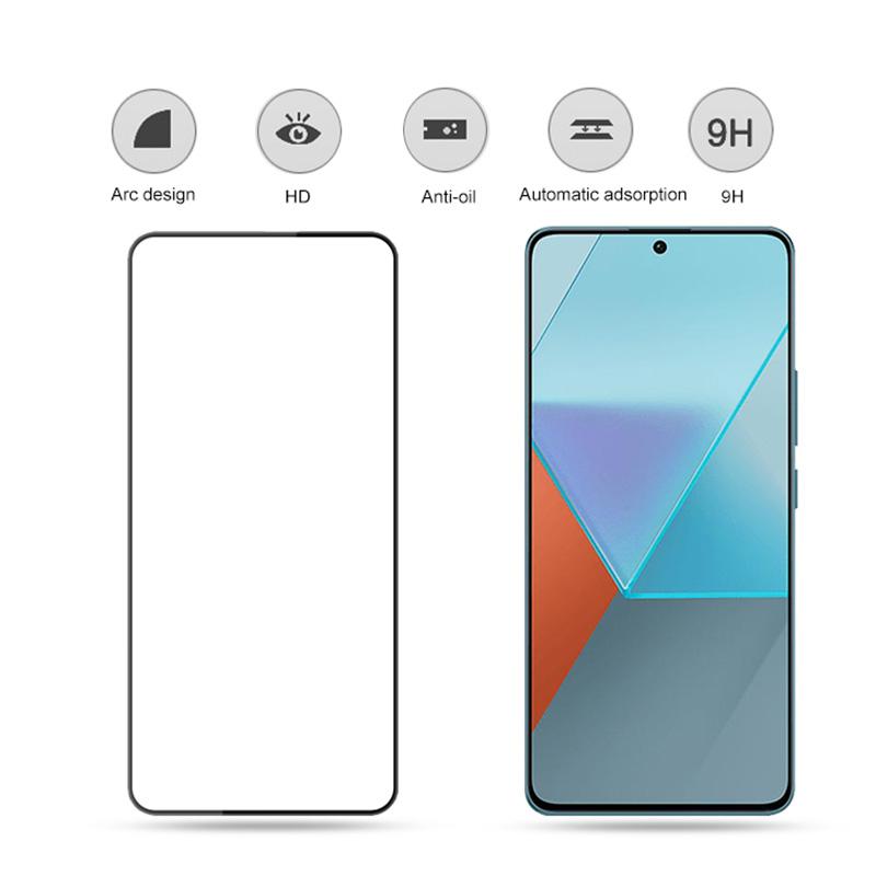 MOCOLO Pro Xiaomi Redmi Note 13 Pro 4G/Poco M6 Pro 4G Ochranná fólie na displej Celoplošné lepidlo Průhledná fólie