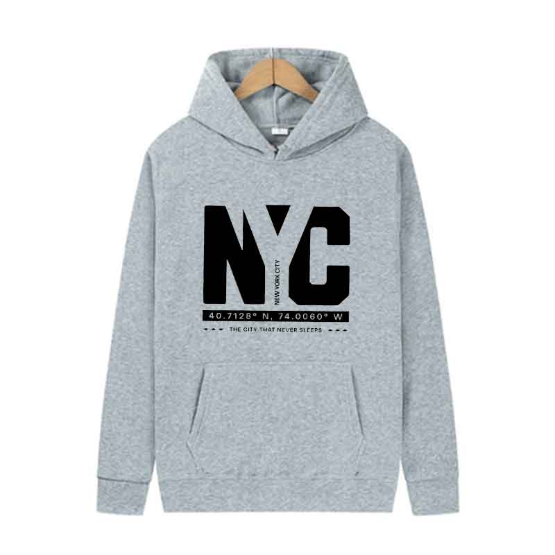 Autumn Men Hoodies Spring Casual Sweatshirts Street Trends Unisex Clothing Daily Urban Fashion Letter Print Menswear Pocket