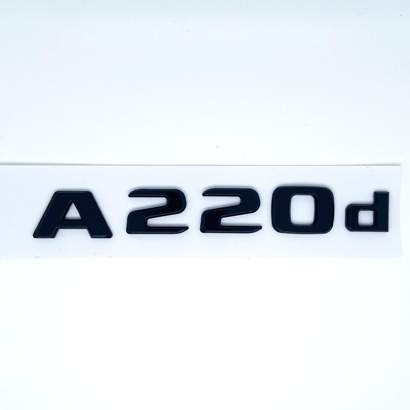 3D Buchstaben A180 A200 A220 A250 A260 A180d A220d 4Matic ABS Emblem für Mercedes Benz A Auto Kofferraum Heck Logo Aufkleber