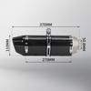 51MM Motorcycle Exhaust Carbon Muffler Universal Modified Scooter Tail Pipe for Gsxr150 Cbr150r Z400 R15 Z250 Mt15 250sr 370mm