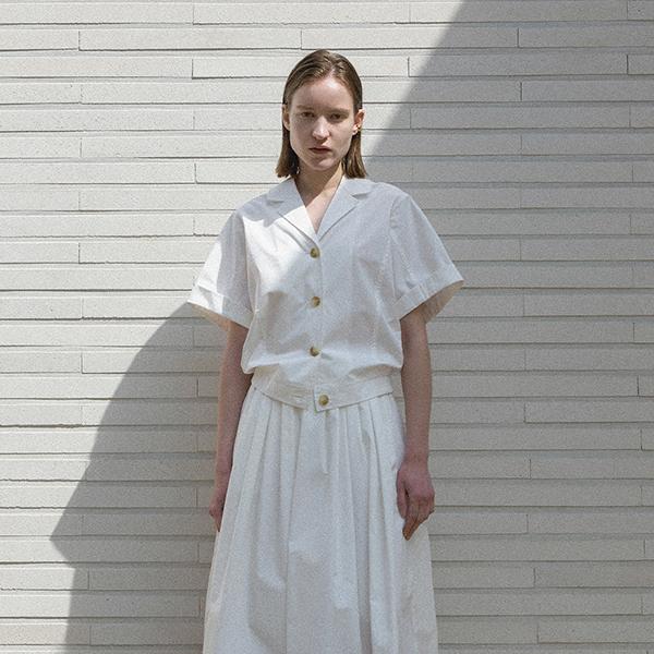 ATELIER NAIN Beluchi Set-Up Collar Shirt(Bl-4210)