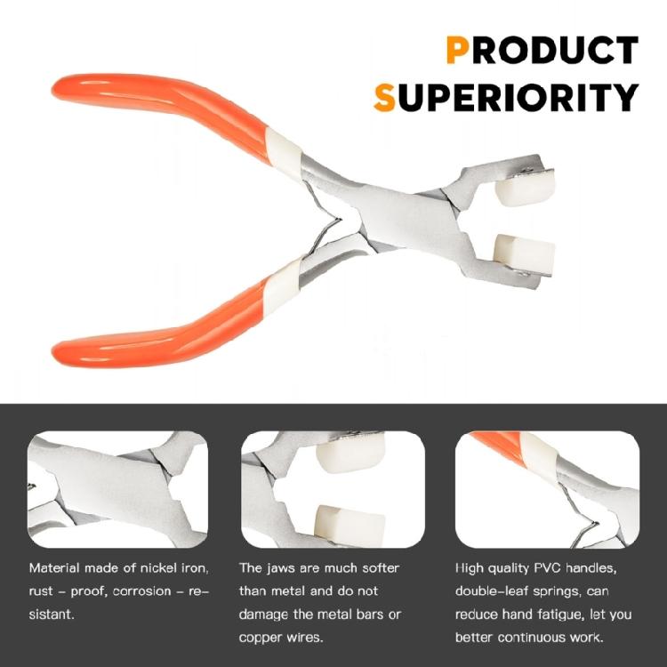 DIY Bracelets Tool Including Metal Bender Nylon Pliers and 3pcs Aluminum Strips