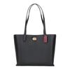 34 Large Capacity Knob Solid Color Leather Tote Bag Tote Bag Shopping Bag Hand Shoulder Bag Large Size Women's Black