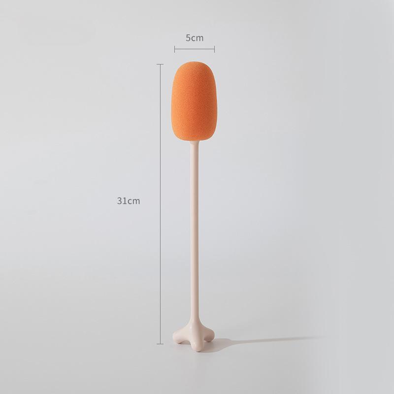 

Бытовая щетка для чашек с длинной ручкой, может стоять вертикально, щетка для бутылок с контрастными цветами, практичная щетка для бутылок, губка для чистки розовый