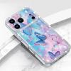 Diamond Case For iPhone 17 Pro Max Crystal Butterfly Print Clear TPU Silicone Soft Cover For iPhone 16 Pro Max 15 14 13 11