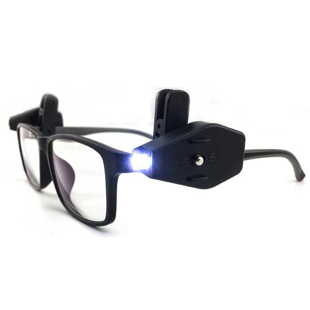 Mini occhiali portatili a LED Lampada a clip Illuminazione da lettura Strumento esterno