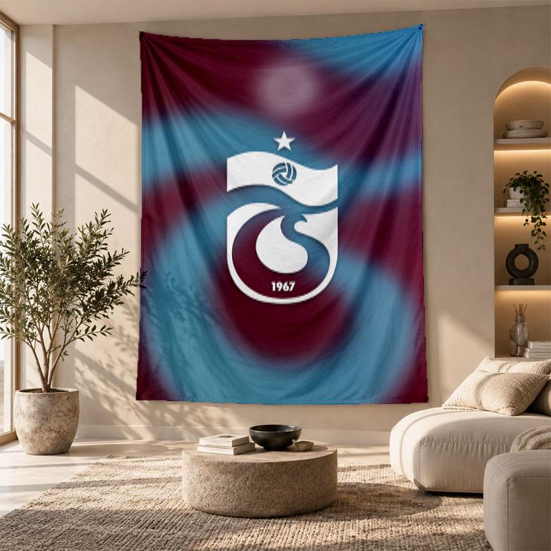 Tapiz Decorativo, Arte de Pared Impreso del Trabzonspor FC, Colgante de Pared Ligero para Fondo de Dormitorio