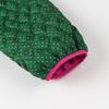 Womens Casual Cotton Blend Jacket Green Color Block Round Neck Butterfly Detail Street Style