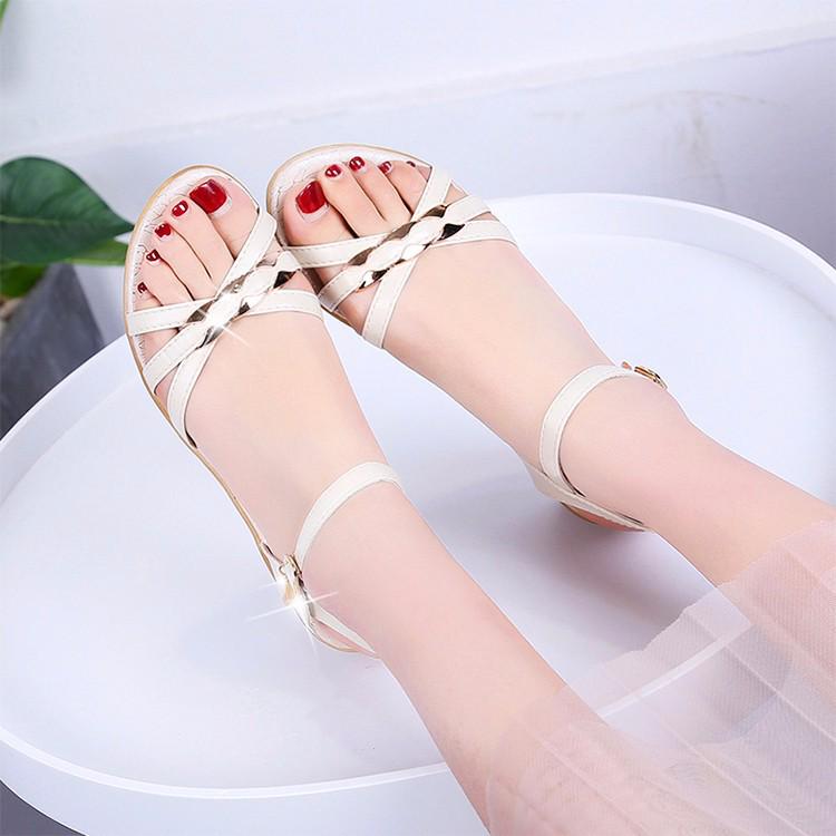 Women's Trendy 2025 Summer Platform Sandals - New European & American Style with Thick Soles