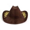 Western Denim Hat Powder Exquisite Three-Dimensional Embroidered Top Hat Versatile Outdoor Travel Jazz Hat