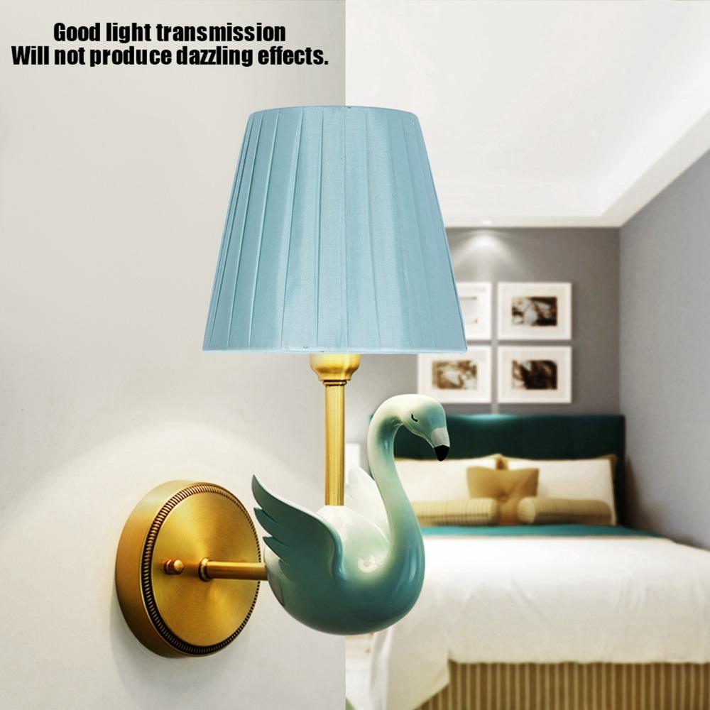 6PCS Clip On Design Cloth Lampshade Fabric Wall Lamp Shade Modern Simple Lampshade Table Lamp