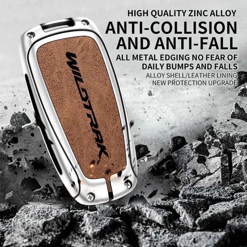 Car Sticker Ford Zinc Alloy Car Remote Key Case For Ford Ranger Wildtrak Remote Control Protector For Ford Ranger Wildtrak Key C