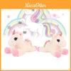 Adorable Rainbow Unicorn Plush Toy For Kids Soft Cuddly Pillow And Comfort Doll