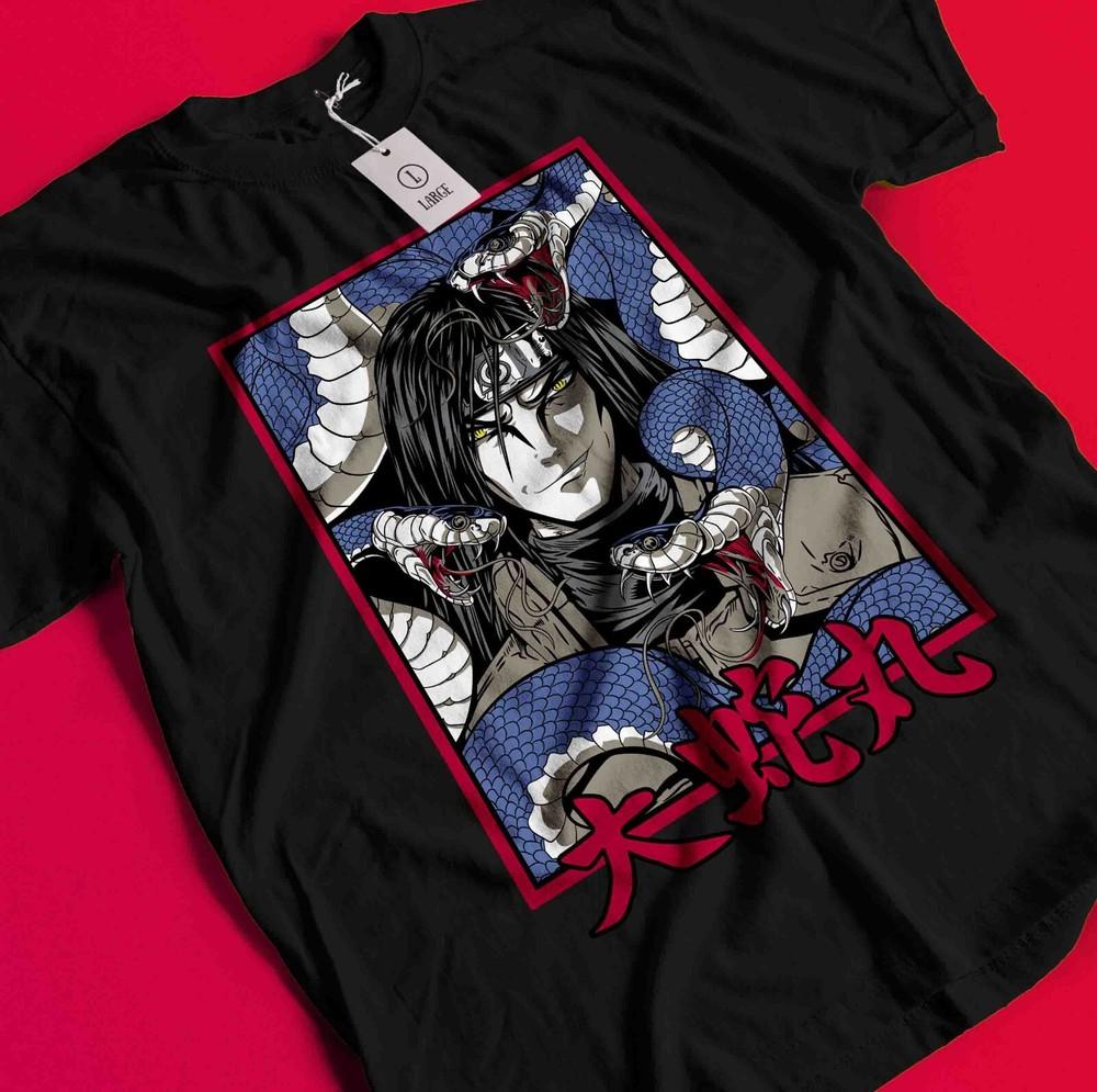 

Orochimaru T-Shirt Naruto Tshirt Jiraya Shirt Madara Kakashi Tee Itachi Uchiha BB947 4XL