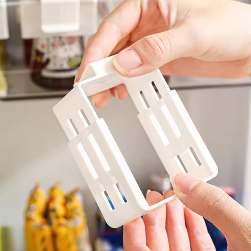 Plastic Retractable Storage Box Partition Plate For Refrigerator Side Door Sorting Storage Classification Grid Clip Organize