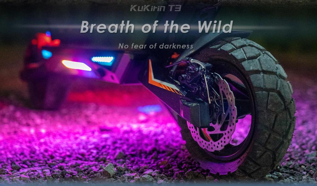 Patinete eléctrico plegable KuKirin T3, motor de 800W, batería de 48V 15.6Ah, velocidad máxima 45km/h, autonomía 58km, neumáticos de 10 pulgadas + 4 Regalos