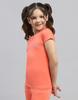 MONTE CARLO Girls Orange Printed Round Neck Half Sleeve Top