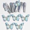 1Bag Butterfly Nail Rhinestones 3D Nail Charms Fashionable Nail Craft Accessories Embellishment for DIY Decoration