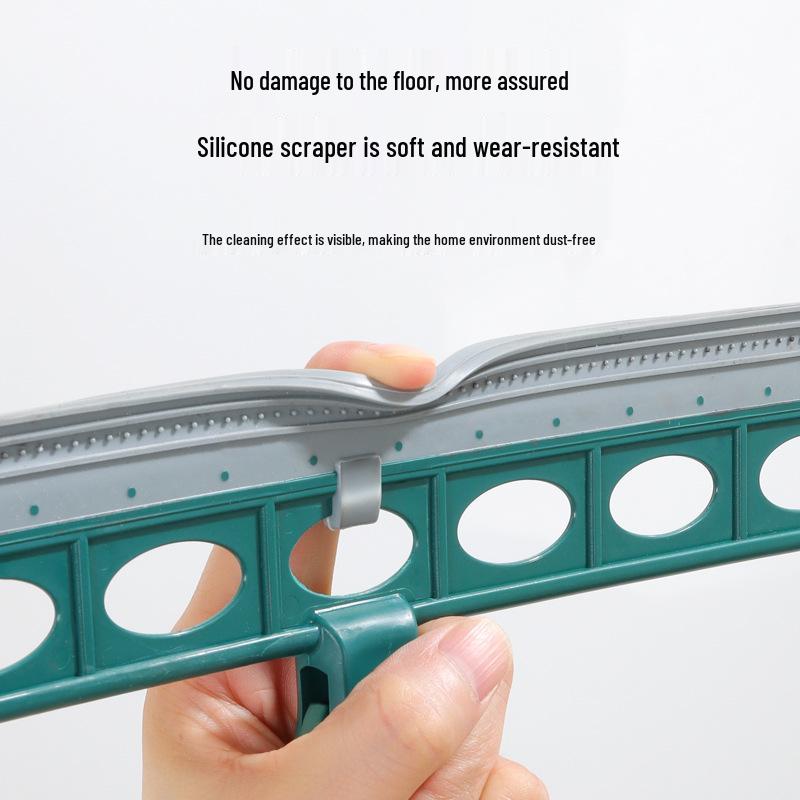 Neuer 180° drehbarer, faltbarer magischer Besen und Abzieher für Glas- und Badezimmerreinigung