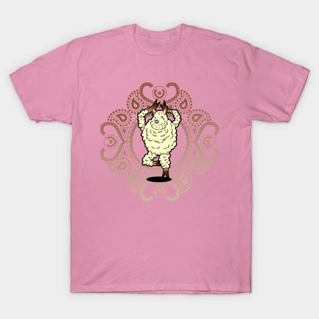 T-Shirt Damen Alpaka Lama Yoga Geniales Yoga-Workout Geschenk Harajuku Print Kawaii T-Shirt Sommer Kurzarm Damen T-Shirt Oberteil