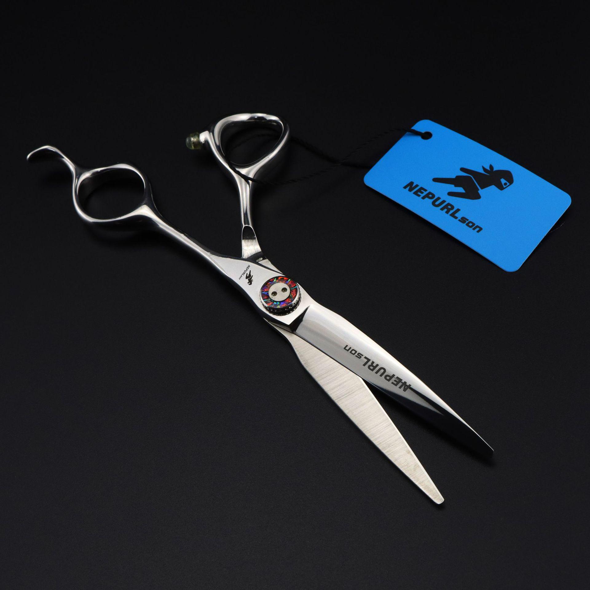 Black 6.0 Napson Devil s Eye Hairdressing Thinning Scissors