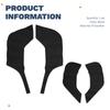 Black PU Leather Car Door Kick Mats Set for Tesla Model Y