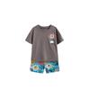 Childrens Cotton Cartoon Short Sleeve Twopiece Set For Girls Summer Playtime Comfort
