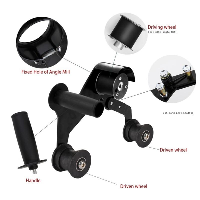 M14/M10 Iron Angle Grinder Sanding Belt Adapter Accessories of Sander Sanding Machine Grinding Polishing Machine