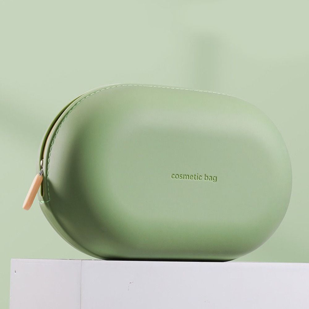 Large Capacity Silicone Cosmetic Bag Waterproof Travel Storage Bag Coin Purse Small Item