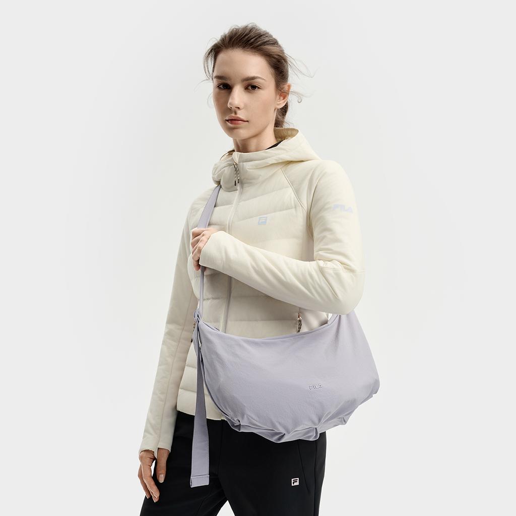 New FILA Fitness Fabric Shoulder Bag Women's New Tile Gray A13W531165FGY