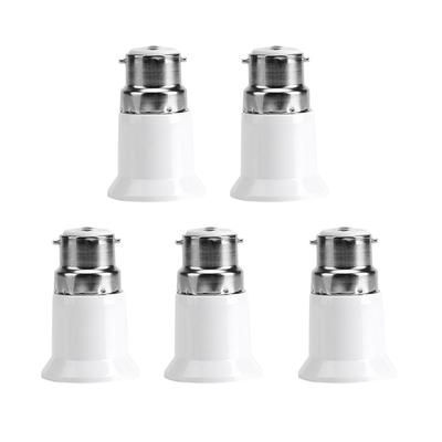 5pcs B22 Mâle vers E27 Femelle Douille Base Adaptateur d'Ampoule Convertisseur Porte-Lampes