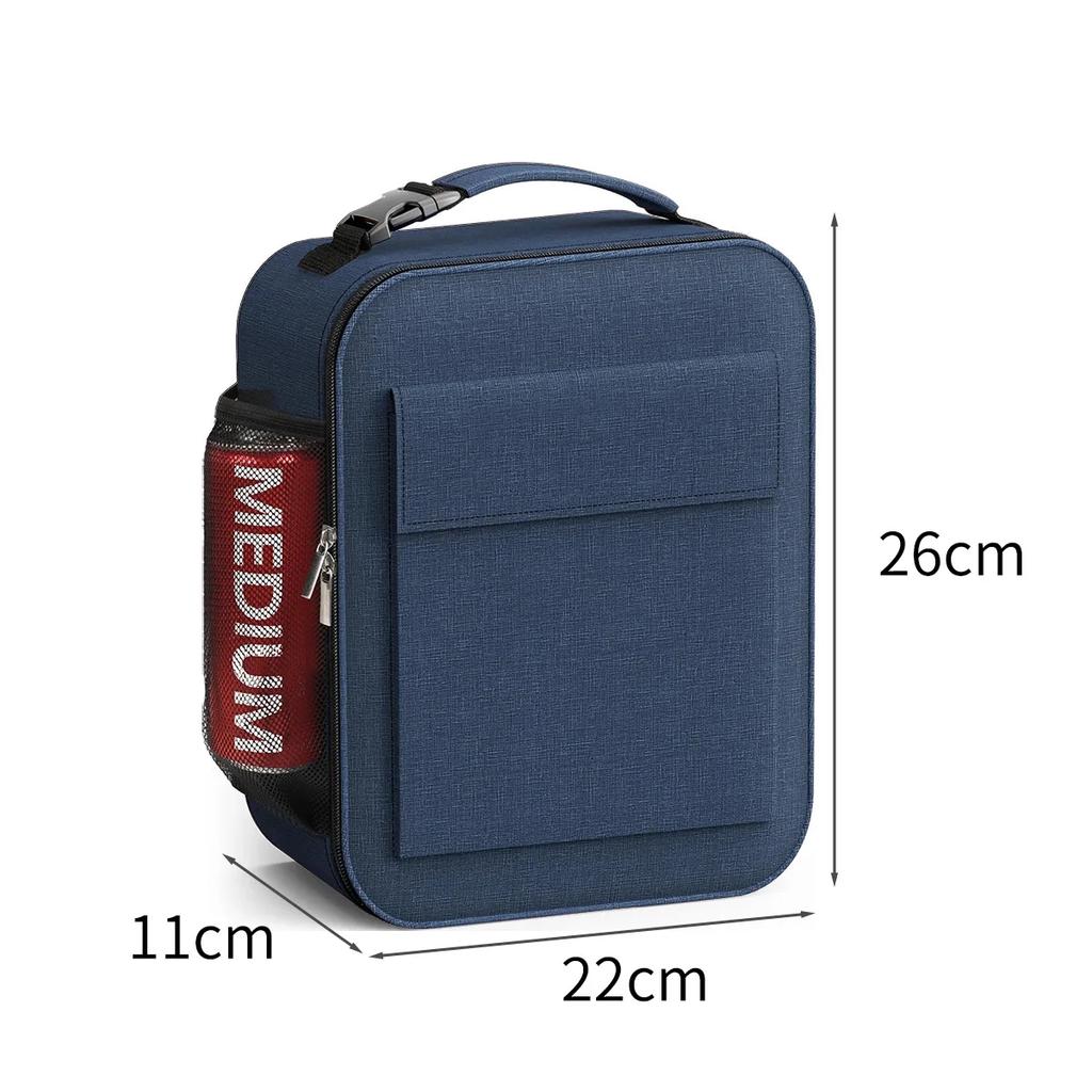 Women Man Thickened Thermal Lunch Bento Outdoor Picnic Insulated Portable Lunch Box Bag Cold Insulation Ice Pack For Ofiice Work