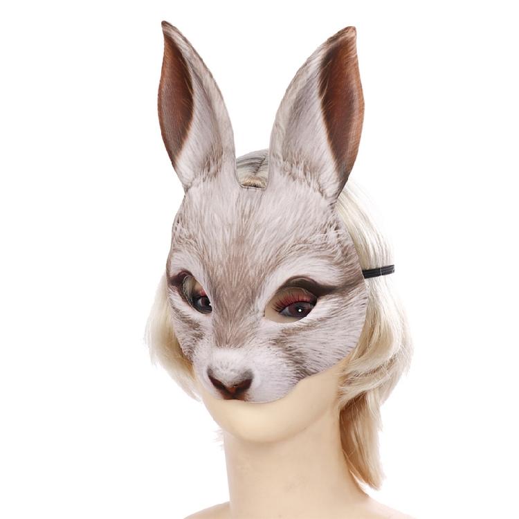 EVA Cosplay Bunny Mask Costume Adult Cosplay Mask Half Face Mask Costume