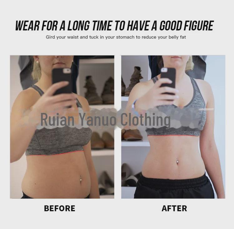 Women's Fitness Corset: European Size Yoga & Running Sweat Suit for Body Shaping and Abdomen Support.