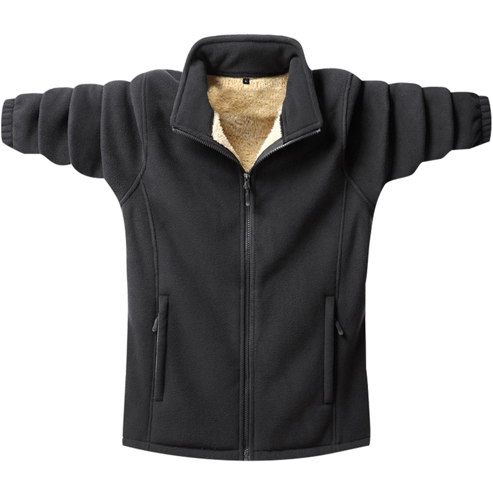 

Чоловіче зимове пальто Тепле приталене товсте пальто Повсякденна куртка Верхній одяг Верхня блуза XXXXL чорний