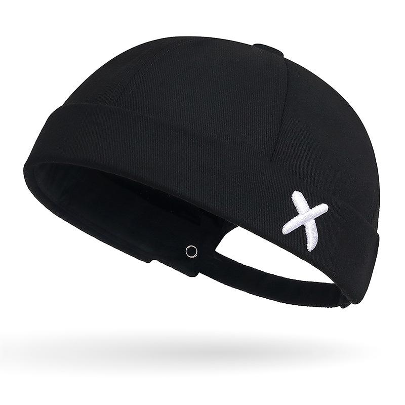 The Embroidered Adjustable Melon Rind Hat Was Not Yet A Hip-hop Tang Hat with A Domed Brim