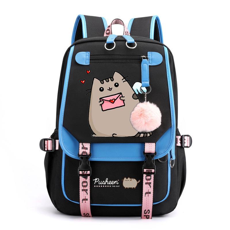 Cartoon Cute Printed School Bag Outdoor Travel Oxford Cloth Backpack