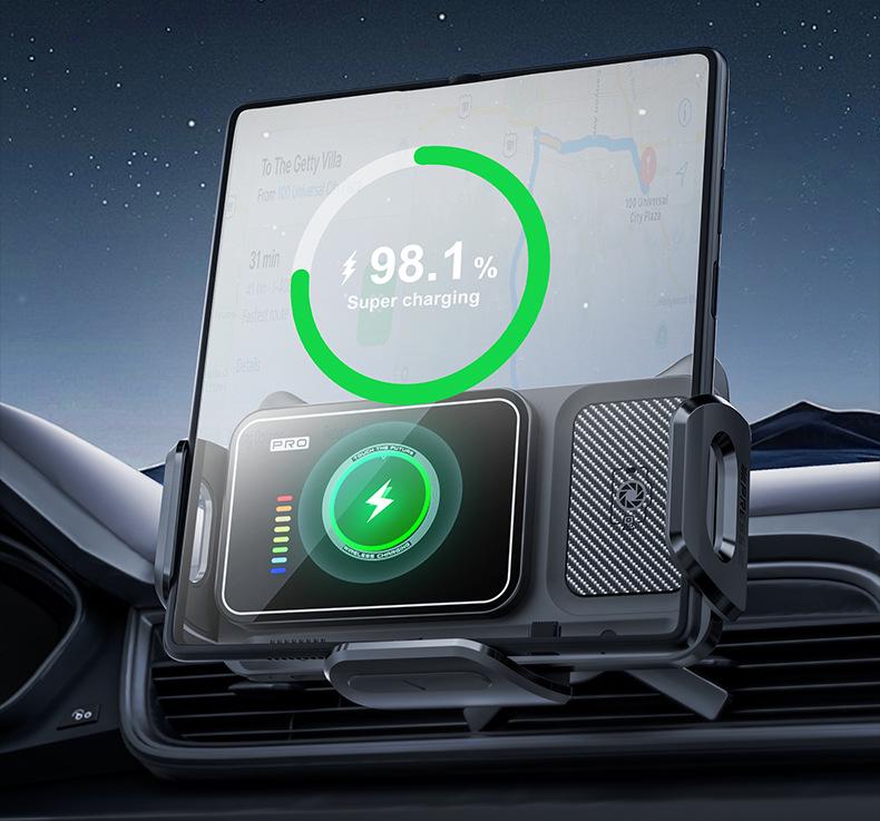 Wireless Car Charger Mount for Huawei & Samsung Foldable Large Screen Phones