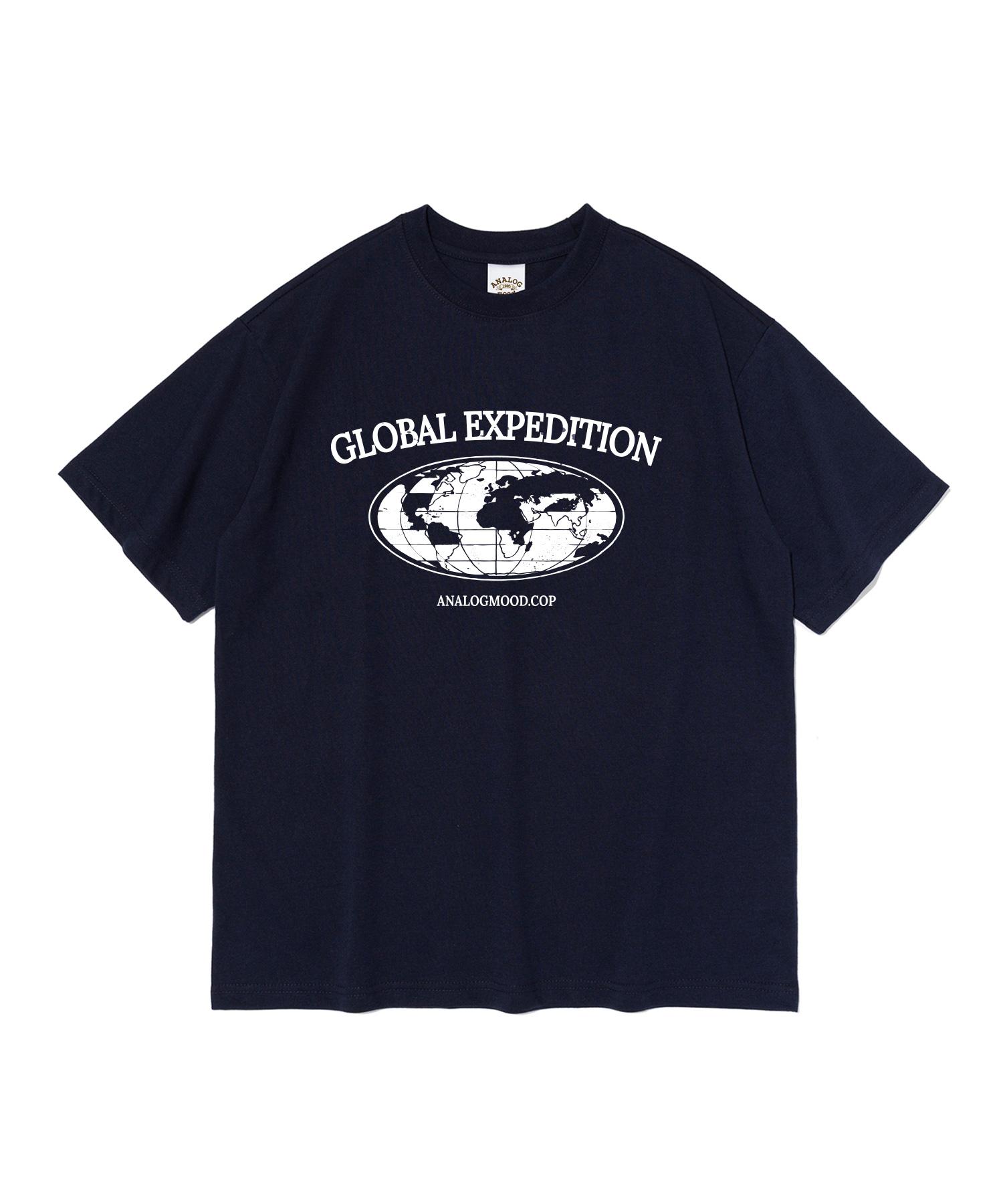 Analog Mood Global Mood Short Sleeve T-Shirt (Navy) L