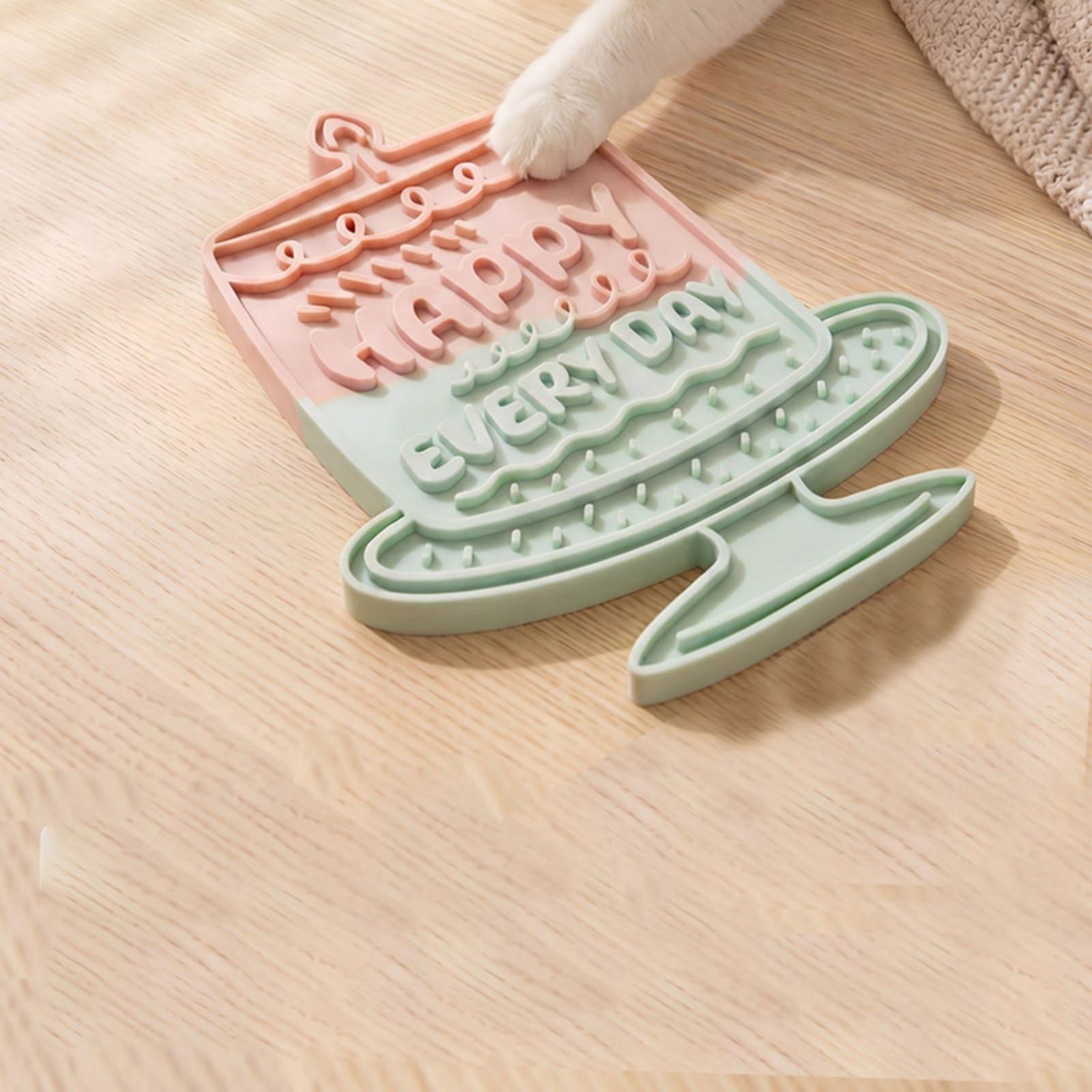 

Pet Lickable Pad Made Of Silicone Material. And Dog Feeding Utensils, Tableware, Plates, Slow Eating Bowls. Lickable Plate. Foldable Slow Eating Pad. one size