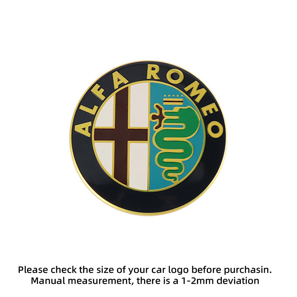 2026 Autocollant Chaud Métal 3D Calandre Avant d'Aile Badge Accessoires Extérieurs Auto Pour Alfa Romeo Giulia Stelvio Giulietta 156 15