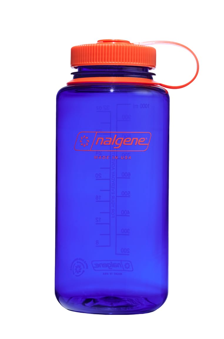 

Nalgene Wide Mouth 1L Bottle, Tritan Renew Periwinkle