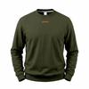 Men's Loose Fit Long Sleeve Crew Neck Sweatshirt Lightweight Fleece Pullover Casual Top for Everyday Wear