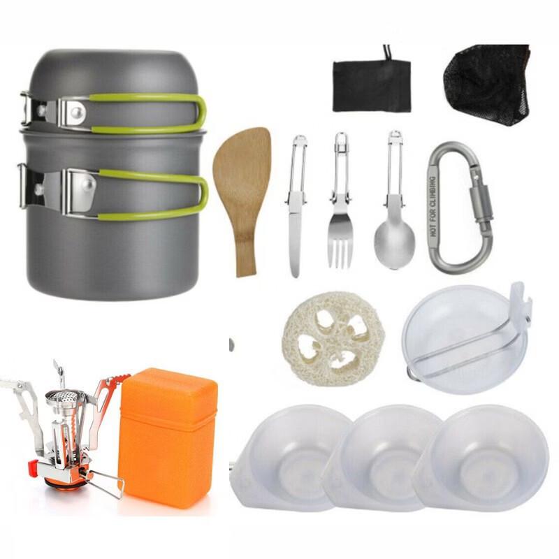 OLOEY Foldable Outdoor Cookware Set